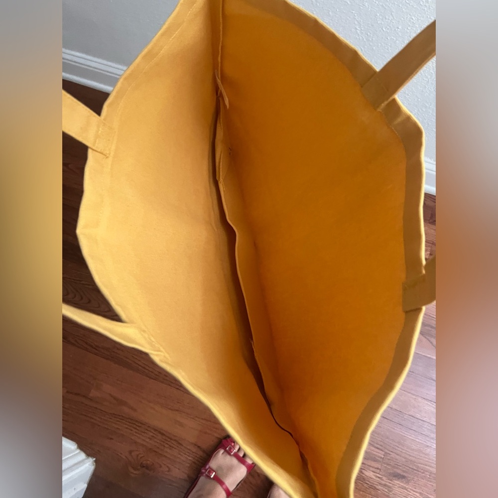 Yellow Paris Mon Amour Tote Bag by Sezane - Picture 2 of 2
